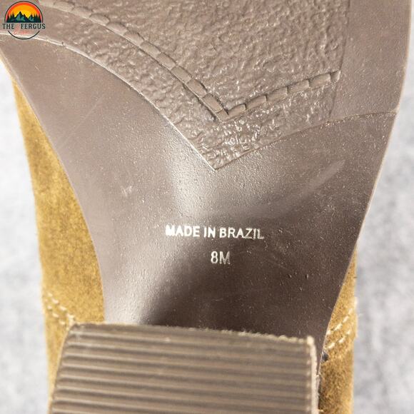 Matisse Galveston Ankle Booties Tan Suede Countrycore Cuban Heel Women's Size 8M - Picture 8 of 9